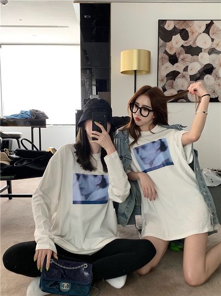 

kbxue shirt shirtwomen shirtnational design sense coat chic loose casual suit t-shirt korean minority two piece spring and summer 1y8, White