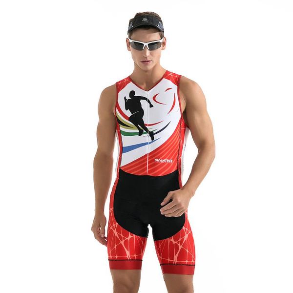 

racing sets 2021 pro team ropa ciclismo hombre summer sleeveless triathlon suit jerseys cycling clothing bib shorts, Black;blue