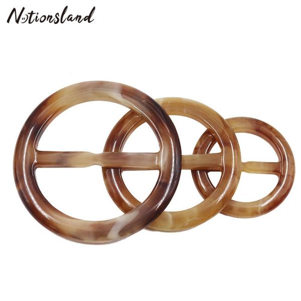 

sewing notions & tools 28/38/50mm round buckles for clothes scarf adjust windcoat belt buckle ring handmade diy garment accessories 1pc, Black