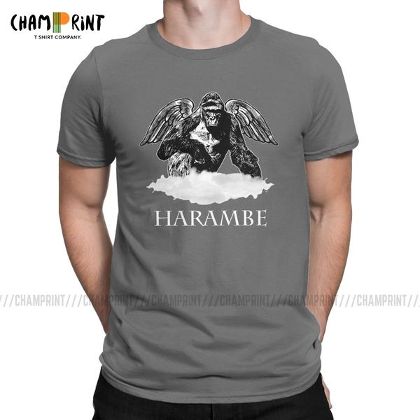 

harambe gorilla men's dicks out vintage tees short sleeve round neck pure new arrival plus size sport hooded sweatshirt hoodie men t sh