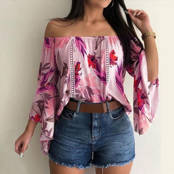 

women off shoulder blouse casual loose chiffon blouse summer office ladies tie tank womens and blouses women blusas, White