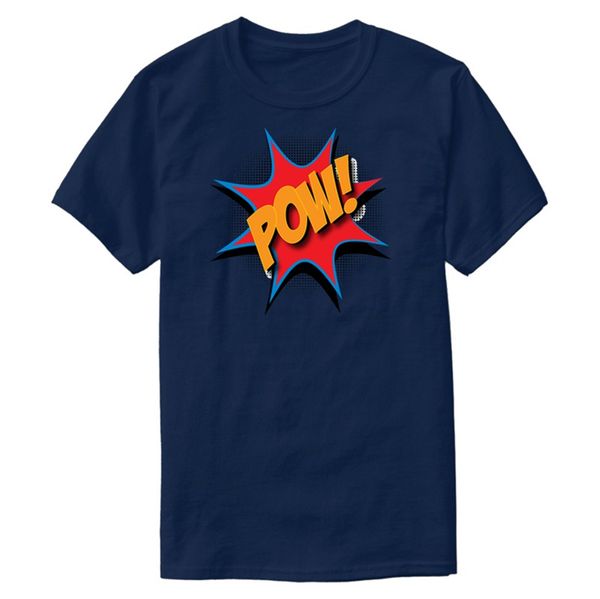 

customized comic book pow tshirt for men crew neck clothing leisure men's t shirts camisas shirt sport hooded sweatshirt hoodie