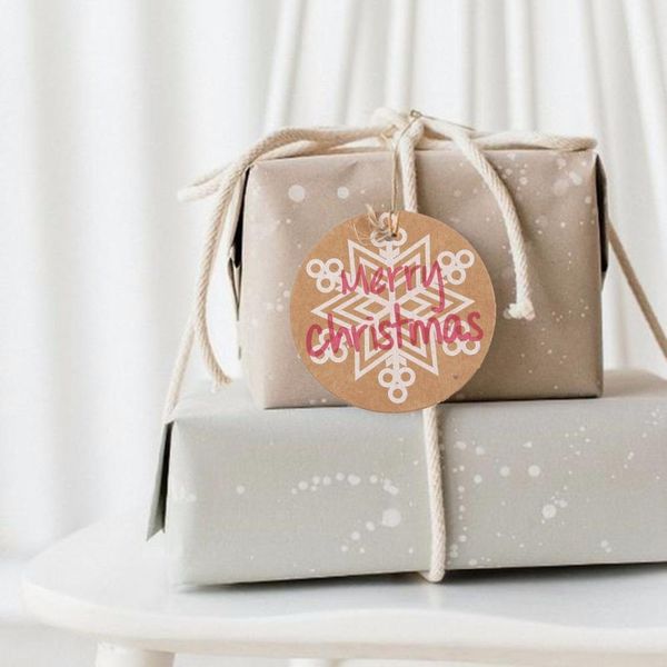 

50 шт. крафт-бумага метки рождественские украшения этикетки метки карты рождественские украшения рождественские рождественские украшения для