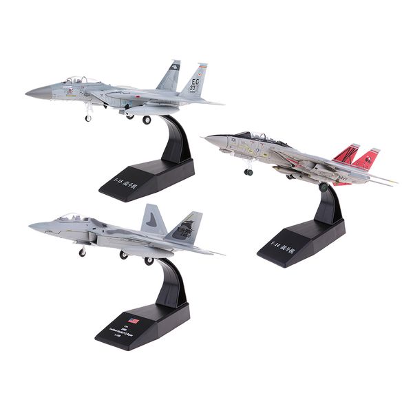 

1:100 alloy us airplane diecast home decoration gift f14 plane model toy grey