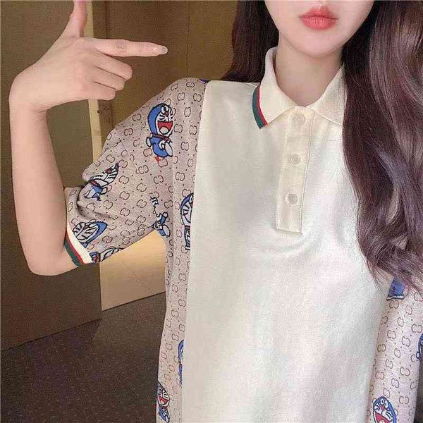 

2022 factory wholesale new model polo collar dress summer ins slim fit and versatile small short sleeved skirt, Black;gray