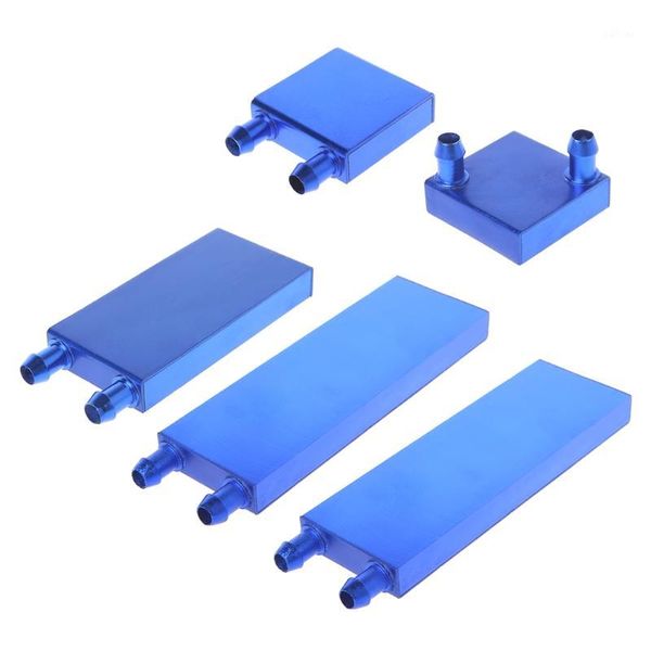 

fans & coolings aluminum alloy water cooling block for liquid cooler silver system heat sink1