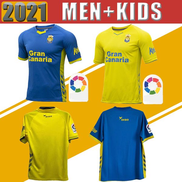 

2020 ud las palmas home away soccer jerseys 20 21 álvaro valles cardona camisetas de fútbol las palmas football shirt, Black;yellow