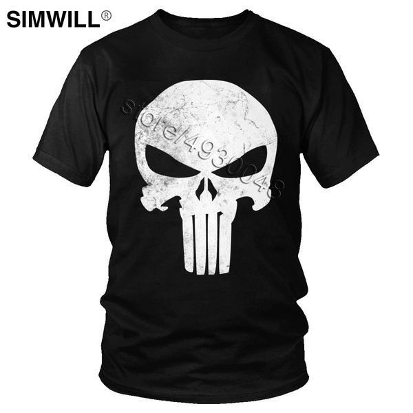 

vintage the punisher grunge skull tee cool distressed short sleeved memento mori apparel gift hooded sweatshirt hoodie men t shirt