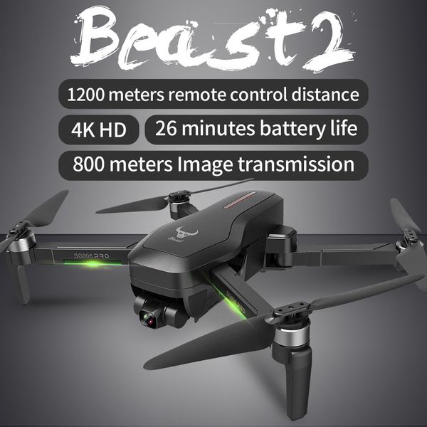 

zll sg906 pro 2 professional gps toys 5g wifi fpv anti-shake self-stabilizing gimbal 4k hd camera rc drone foldable quadcopter