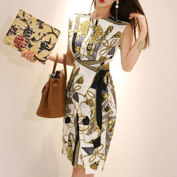 

pencil print dress 2021 women summer casual dresses new ol sheath work casual slim elegant leaf party bodycon dress long vestidos, Black;gray