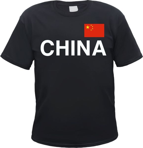 

china t-shirt - black/white with text and flag - size s to 3xl - asia beijing sport hooded sweatshirt hoodie