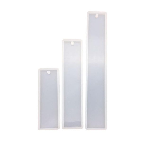 

2 шт набор rectangle силикон закладка mold diy закладка mold изготовление эпоксидной смолы ювелирных изделий diy craft силиконовые прозрачны, Black