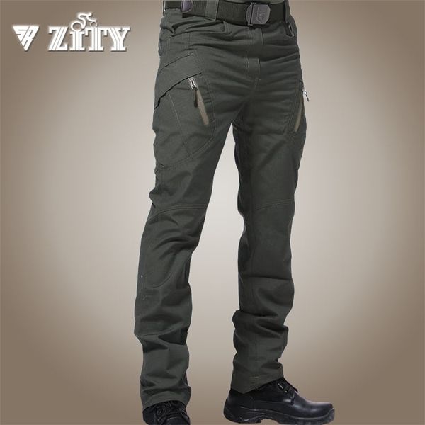 Pantaloni tattici da uomo Multi tasca Pantaloni militari elastici in vita Pantaloni cargo casual maschili Abbigliamento uomo Pantaloni sportivi slim fit 5XL 220108