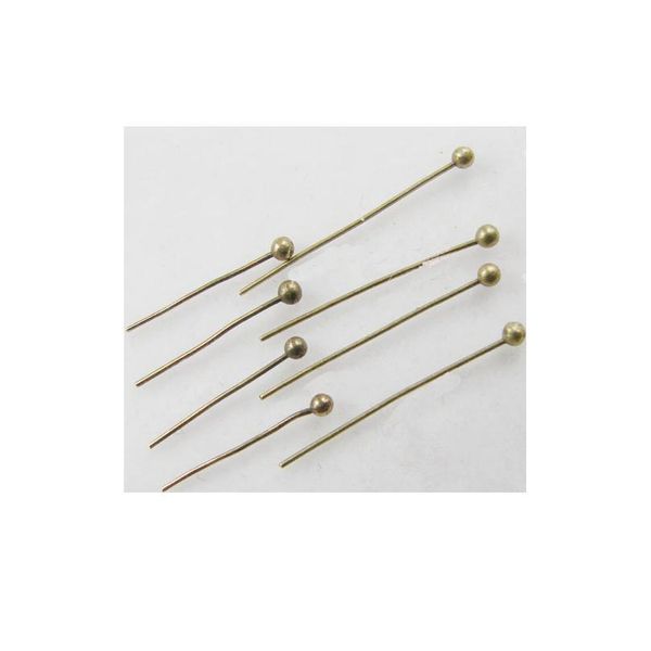 

xinyao 200pcs/lot length 20 25 30 40 50 mm metal ball head pins for diy jewelry making head pins findings d jllduj, Silver
