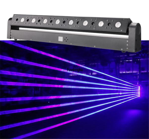 4pcs Professional club testa mobile dj lazer light 8 teste di colore rosso o verde dmx beam bar luce laser a testa mobile