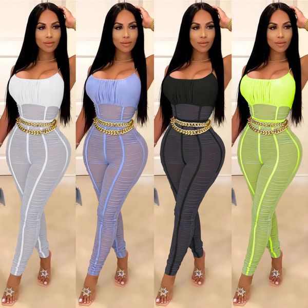 

women's nightclub c3638 suspender new mh perspective jumpsuit, Black;gray