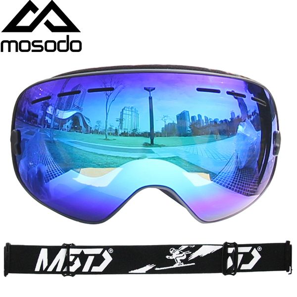 

mosodo men women goggles snowmobile snowboard skiing anti-fog polarized eyewear snow large spherical ski glasses