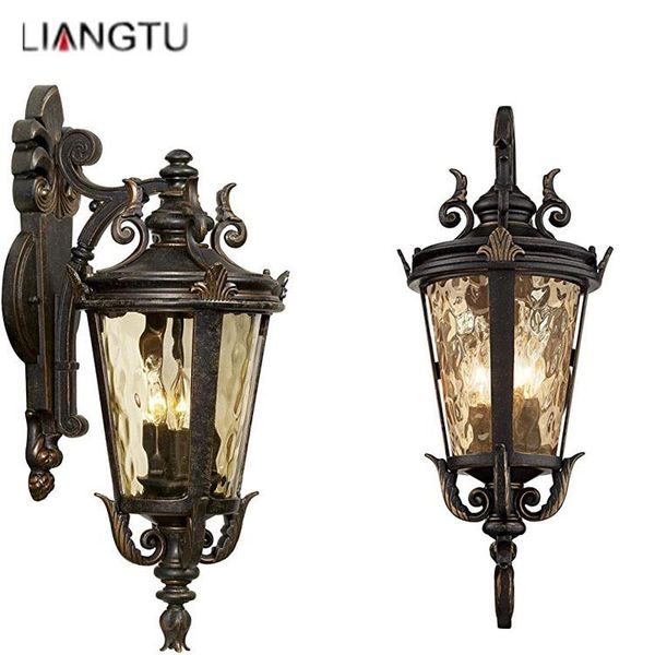 

casa marseille high bronze outdoor wall light