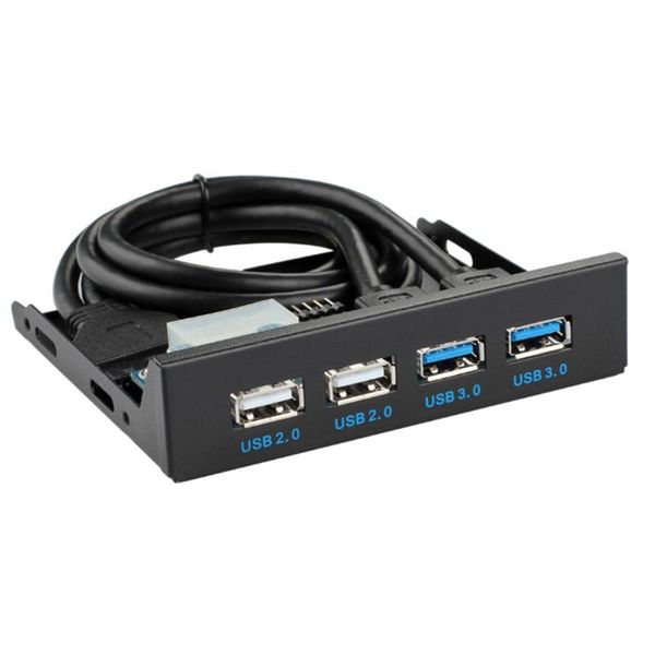 

4 ports usb floppy bay plug play front panel expansion professional high speed deskhub adapter multifunction 60cm cable fast