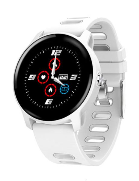 

rate new q68 smart bracelet heart blood prsure health monitoring exercise waterproof step bluetooth watch round screen fs800xk2, Blue