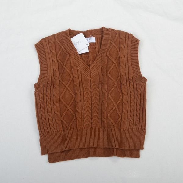 

children's sweaters vests for girls spring autumn baby girls knit waistcoat size 90 130cm rt213 wmtazo rimmer, Blue