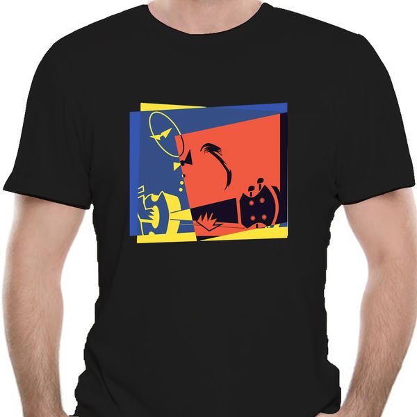 

men tshirt pop art jazz guitar player t shirt women t-shirt tees 0553e sport hooded sweatshirt hoodie