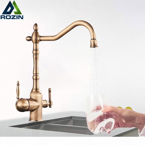 

modern filter lead-filtration antique brass drinking water kitchen sink faucet t200810