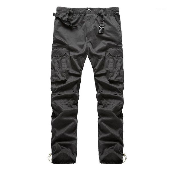 

tactical cargo pants men combat swat army pants cotton many pockets stretch flexible man voguetrousers1, Black