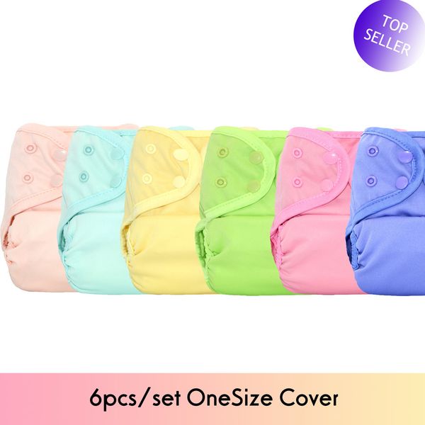 

6pcs/lot)happy flute os baby cloth diaper cover with or without bamboo insert,waterproof breathable s m& l adjustable 1016