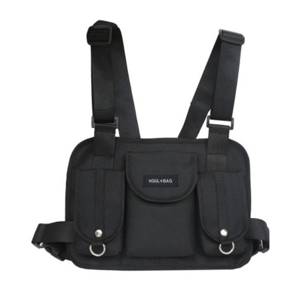 

april momo fashion chest rig waist bag hip hop streetwear functional tactical chest bag cross shoulder bags t200521
