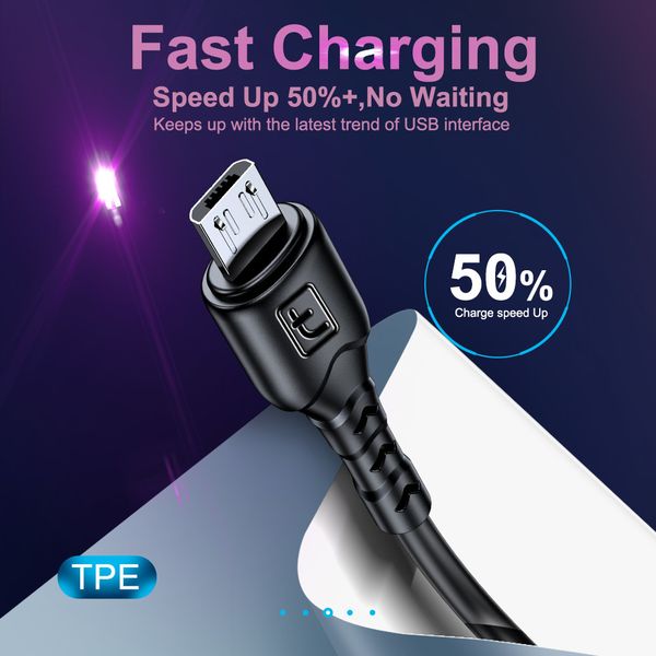 

twitch micro usb 2.4a for xiaomi redmi note 5 pro samsung s7 android charger data phone cable