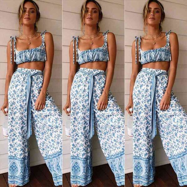 

women frauen boho sleeveless beachwear playsuit bodycon partyhose floral jumpsuit set fashion casuallong pants jumpsuit romper, White