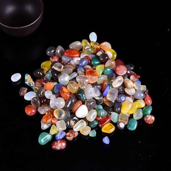 

50g/100g natural red agate gravel specimen natural crystal energy quartz color agate healing stone fish tank ho jllepj, Black