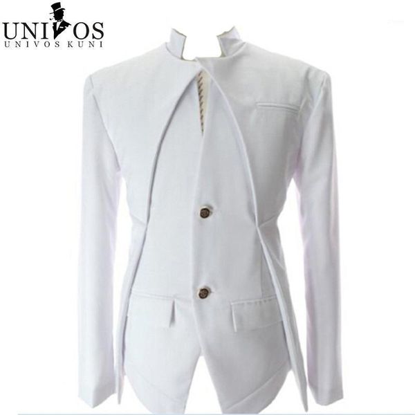 

men's blazer fashion dress suits men blazers slim casual jacket 2021 autumn white wedding blazers men asian size m-xxl thy1261, White;black
