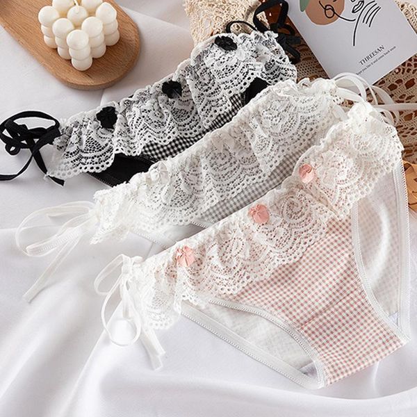 

4pcs/set g-string cotton women's underwear panties female underpants thong solid color pantys lingerie, Black;pink