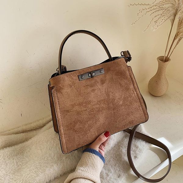 

cross body one shoulder lady's frosted leather bag2021