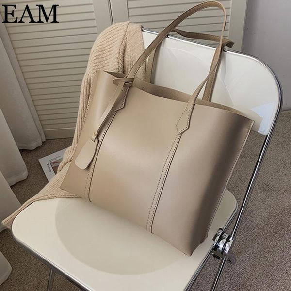 

eam] small pu leather bucket bags for women 2020 shoulder handbags and purses female cross body trend hand bag 8a312