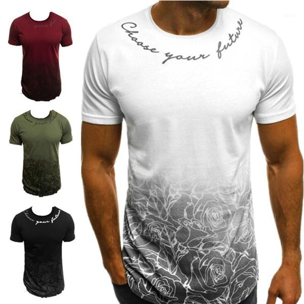 

zogaa summer mens t-shirts short sleeve letter printed casual tees male o-neck slim fit 2020 new brand streetwear t-shirt1, White;black