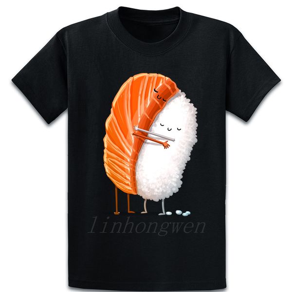 

sushi hug t shirt tee shirt cute round collar knitted trend building pattern summer style shirt sport hooded sweatshirt hoodie