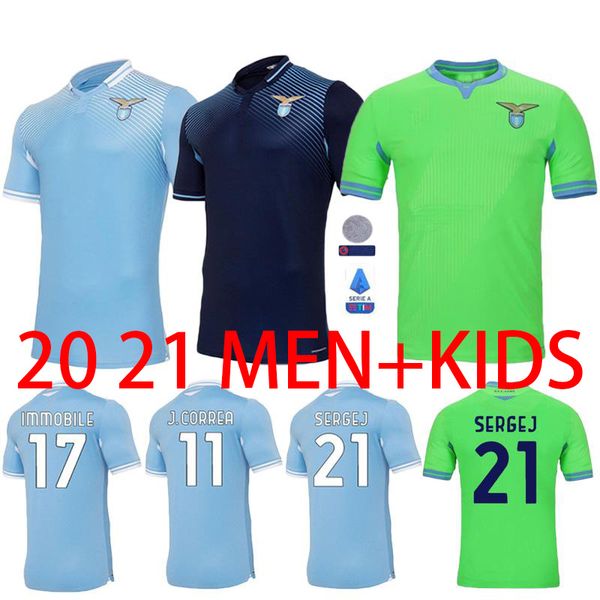 

20 21 lazio football shirt 2020 2021 lazio football shirt luis alberto j correa camista de futebol immobile sergei football shirt, Black;yellow