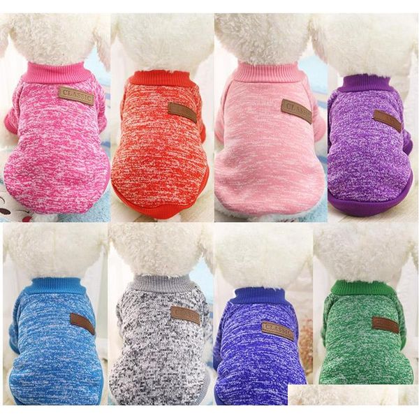 

classics pet dog sweater coat clothes autumn warm defensive cold cotton puppy cat knitting dogs sweatershirt apparel ptr1n