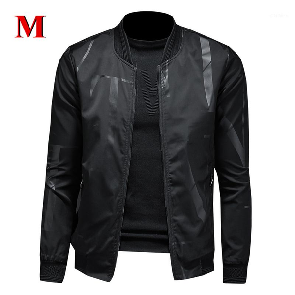 

menne 2020 new men jacket pattern letter baseball jacket men zipper coat1, Black;brown