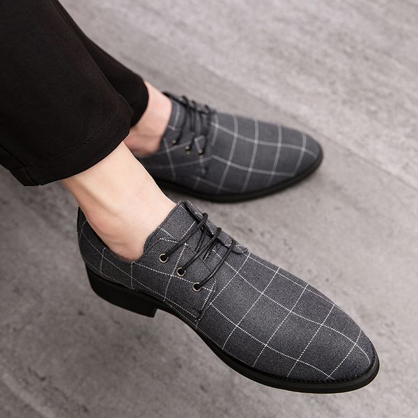 

cimim brand men casual shoes fashion business luxury formal dress shoes new comfortable office leather men, Black