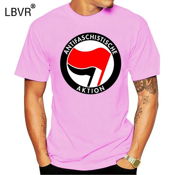 

азиатский размер мужчины и печати антифа tshirt o-образным вырезом с коротким рукавом лето повседневная мужская тенниска hcp4407 спорта толс