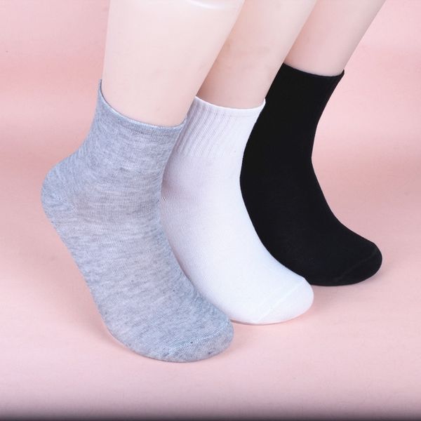 

g6kwe new pufmw tube deodorant medium socks monochrome sports cotton men's socks medium cotton men's, Black