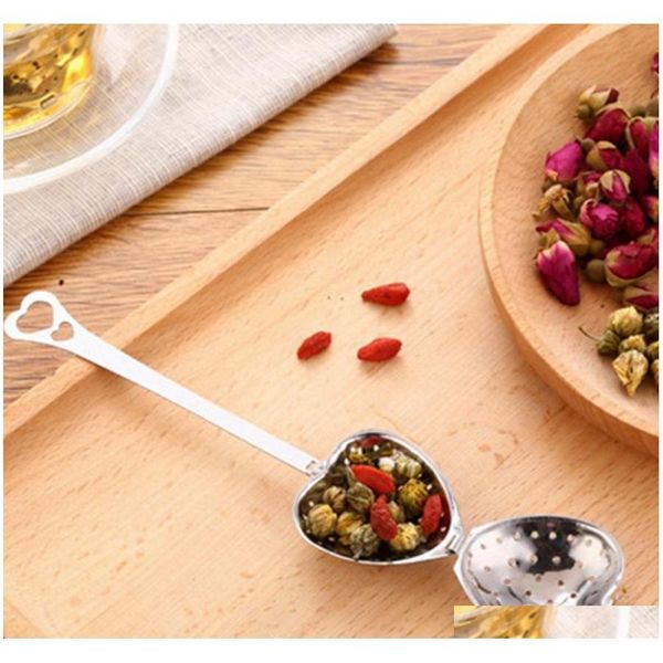 

tea time" heart tea infuser heart-shaped stainless herbal tea infuser spoon f jllzep jjxh