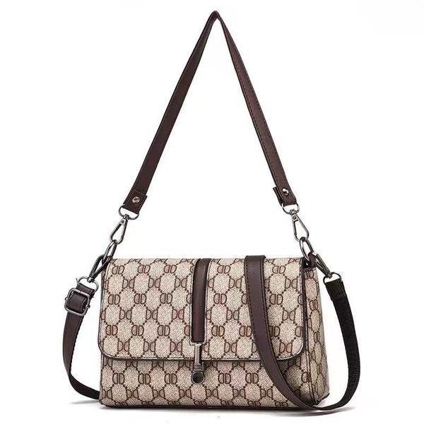 

brand luxury design vintage bucket bag 2022 women's fashion retro style one shoulder crossbody bags printed color handbag