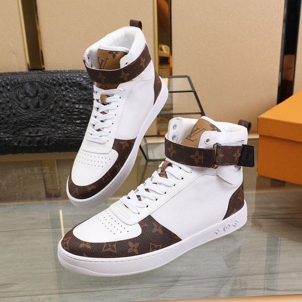 

with box luxuries loafersvarious styles casual shoes mens trainers italy leather platform shoes flat chaussures excellent quality suede, Black