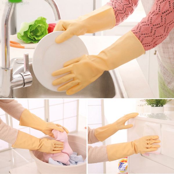 

dish household rubber dishes waterproof washing clothes cleaning gloves kitchen clean tool dbc bh4086