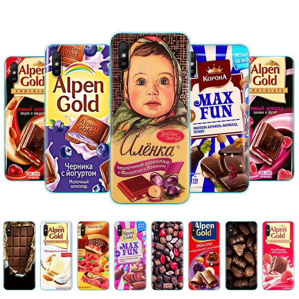 

redmi 9a 9c 9 for xiaomi poco x3 nfc f2 pro cover mi note 10 lite silicon case back pocophone alenka bar chocolate